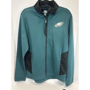 Men's Philadelphia Eagles Fleece Zip-Up Hoodie New Era Tech Combine Sz S NEW